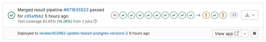 review app in merge request